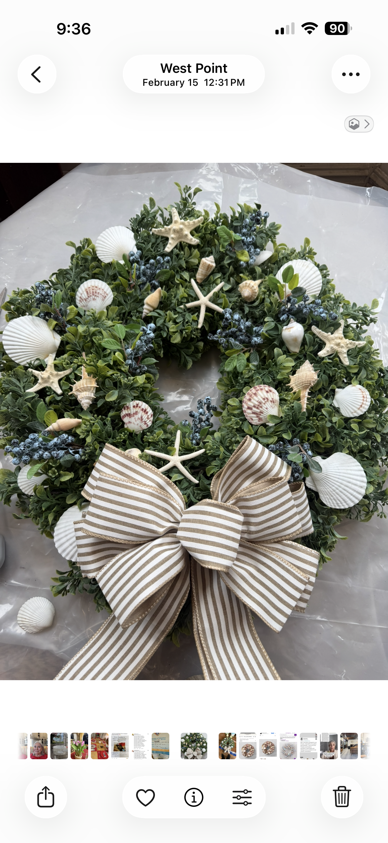 Shells and Berries Wreath